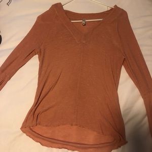 Free people rust/pink top